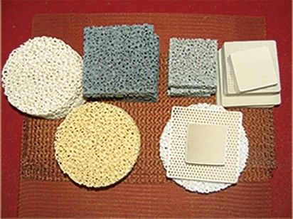 Große Stahlgussfestigkeit Keramik Schaumfilter für Kohlenstoff Silizium und Honigkraut
